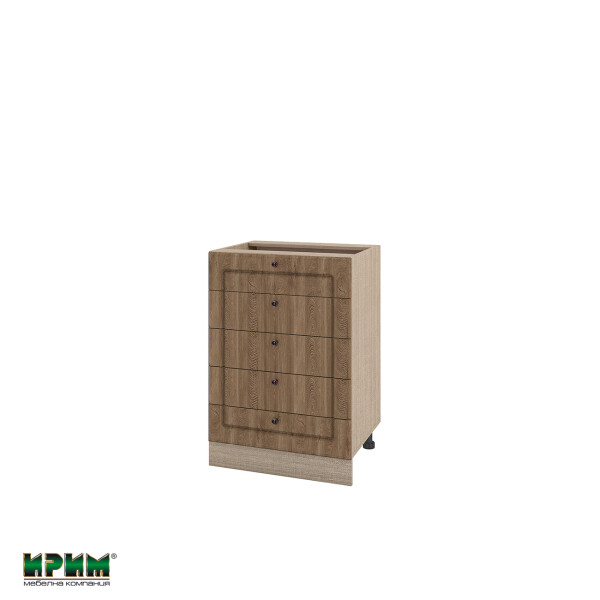 Долен модул с пет чекмеджета МФ-Дъб натурал-06-29