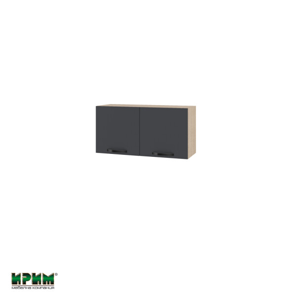 Горен модул с две врати МФ-Карбон мат-11-108