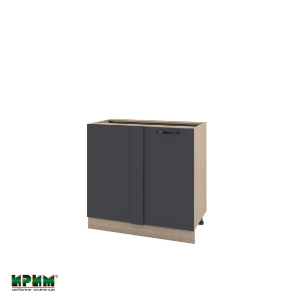 Долен модул за ъгъл с врата и рафт МФ-Карбон мат-11-42