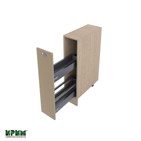 Долен модул бутилиера с плавно затваряне МФ-Капучино мат-11-58