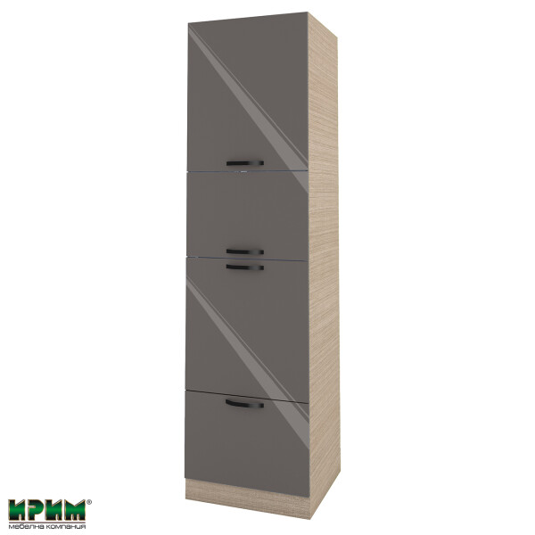 Колонен модул четири врати МФ-Антрацит гланц-05-48