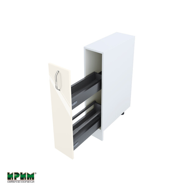 Долен модул бутилиера с плавно затваряне БФ-Крийм гланц-11-58