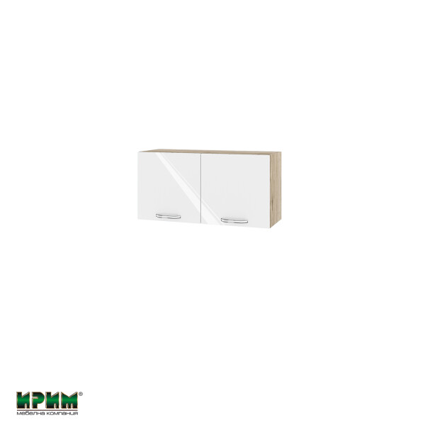 Горен модул с две врати АРФ-Бяло гланц-05-108