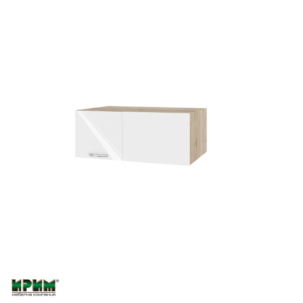 Горен модул за ъгъл с една врата АРФ-Бяло гланц-05-113