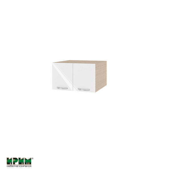 Горен модул с две врати МФ-Бяло гланц-05-111