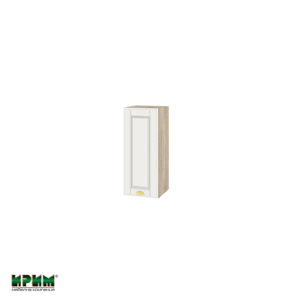 Горен модул с врата и рафт АРФ-Бяло мат-09-1