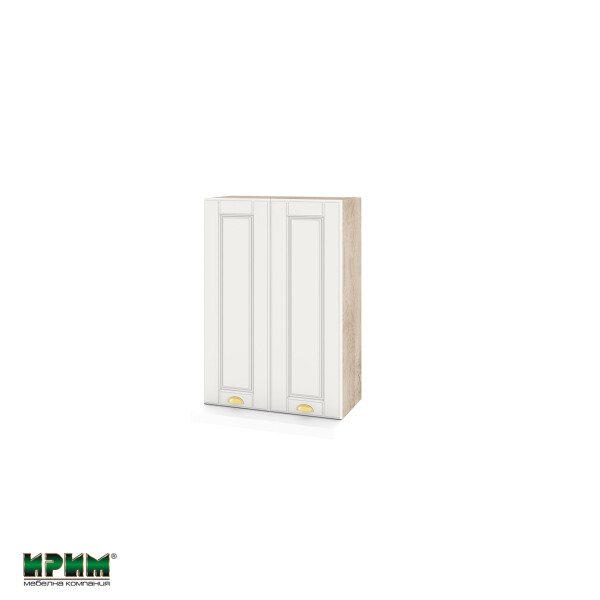 Горен модул с две врати и два рафта за аспиратор АРФ-Бяло мат-09-117